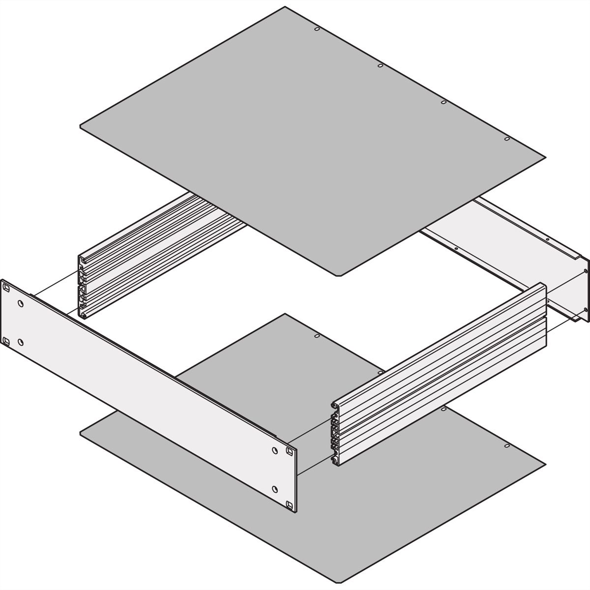 SCHROFF Abdeckbleche - ABDECKBLECH 280T GESCHLOSSEN