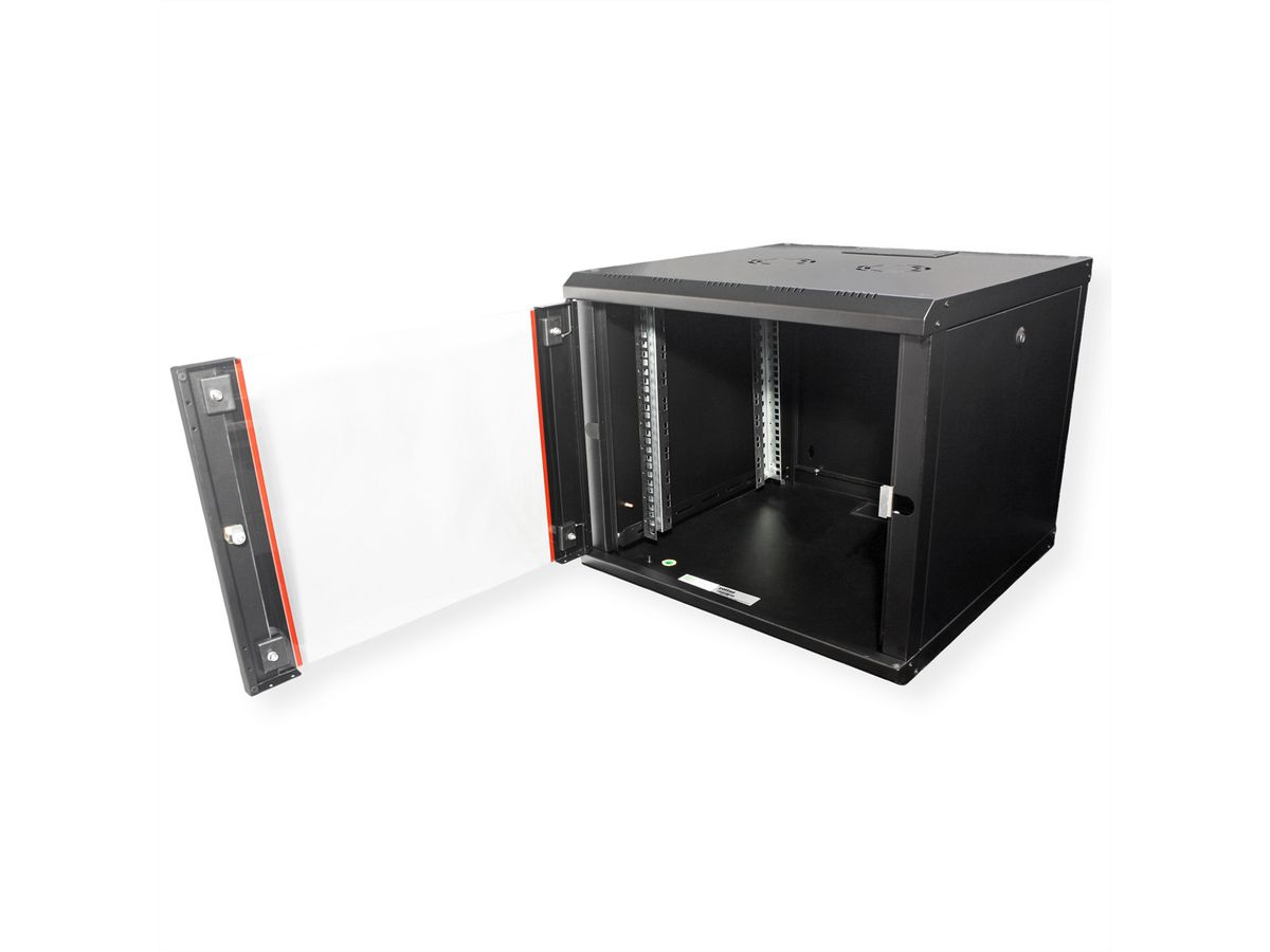 ROLINE 19-Zoll Wandgehäuse Pro 9 HE, 600x600 BxT schwarz