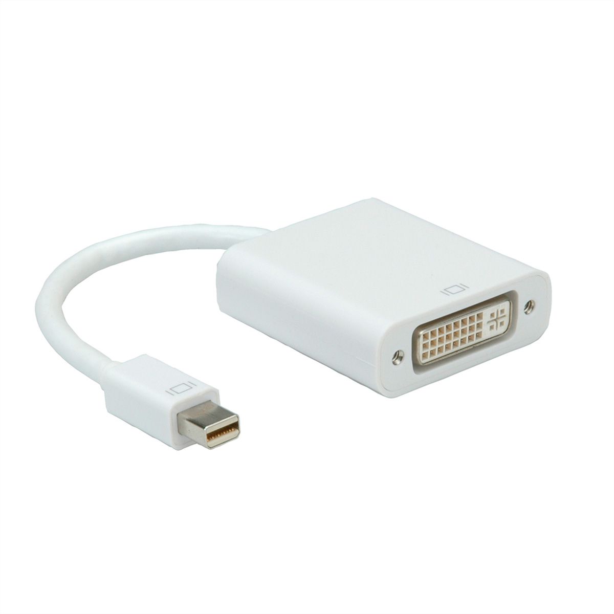 ROLINE Mini DisplayPort-DVI Adapter, Mini DP ST - DVI BU