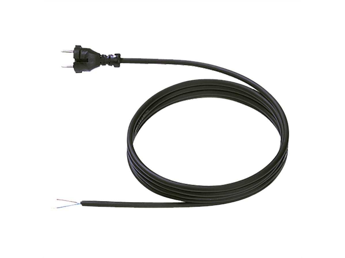 BACHMANN Neopren-Zltng. 2x1.5 5m schw., H07RN-F 24G/AEH