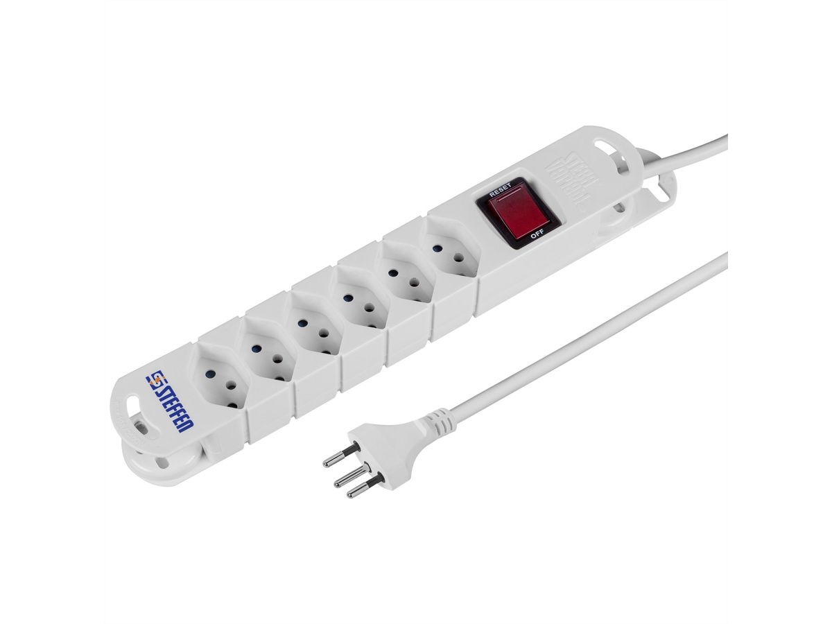 Steffen Steba Variabl 6x avec interrupteur, blanc
