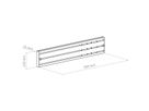 **DEMO**Hagor Rail en aluminium CPS - Rail en aluminium 500mm, noir