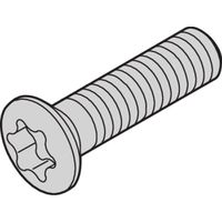 Vis à tête fraisée de SCHROFF, surélevée, Torx M2.5 x 8 mm, nickelée, 100 pièces