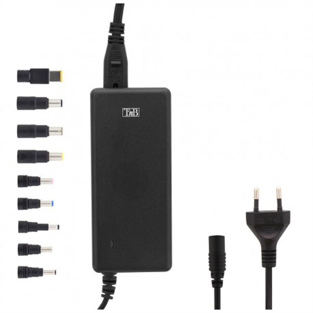 T'nB EASYLINE Universal Notebook Netzteil 90W/19V, mit 9 Aufsätzen