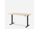 WRK21 Schreibtisch Smart 140 x 80 cm, Höhenverstellbar, Mandal Ahorn / Schwarz