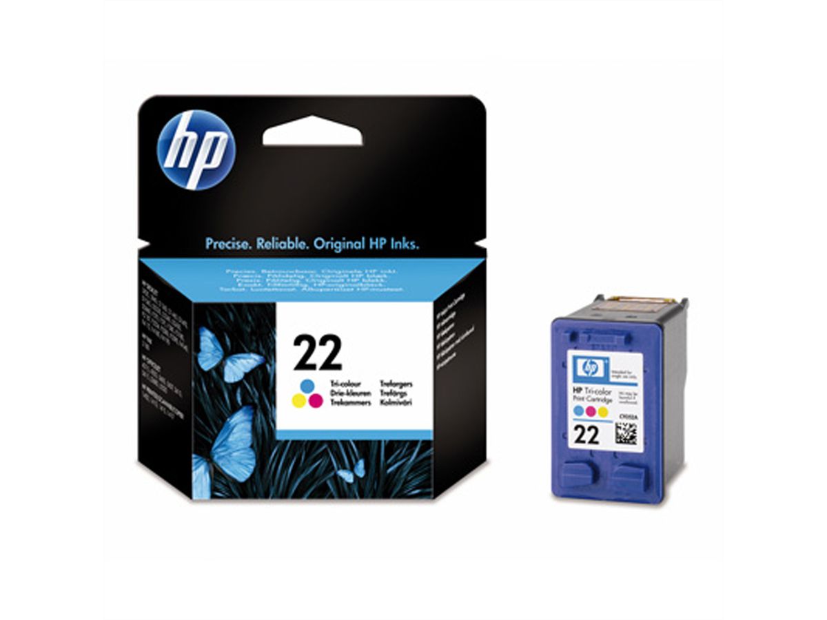 HP C9352AE, Nr. 22, cartouche 3 couleurs, 8ml