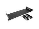 VALUE 19-Zoll-Fachboden mit 2 verstellbaren Teilern, 1 HE, schwarz