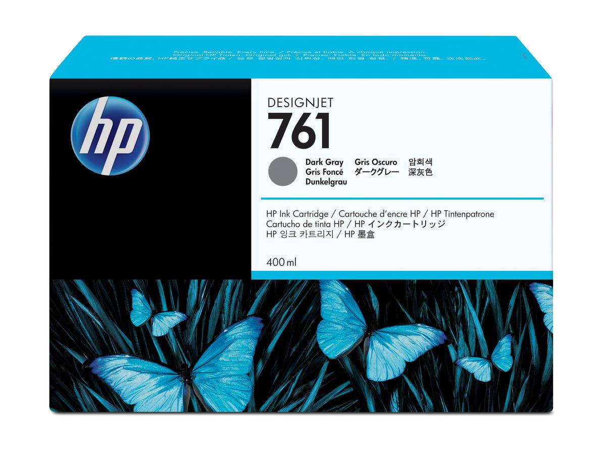 HP 761 Dunkelgrau DesignJet Druckerpatrone, 400 ml