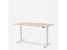WRK21 Schreibtisch Smart 120 x 80 cm, Höhenverstellbar, Mandal Ahorn / Weiss