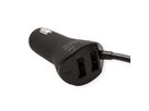 VALUE Car Charger mit 2+2 USB 2.0 Ports, schwarz