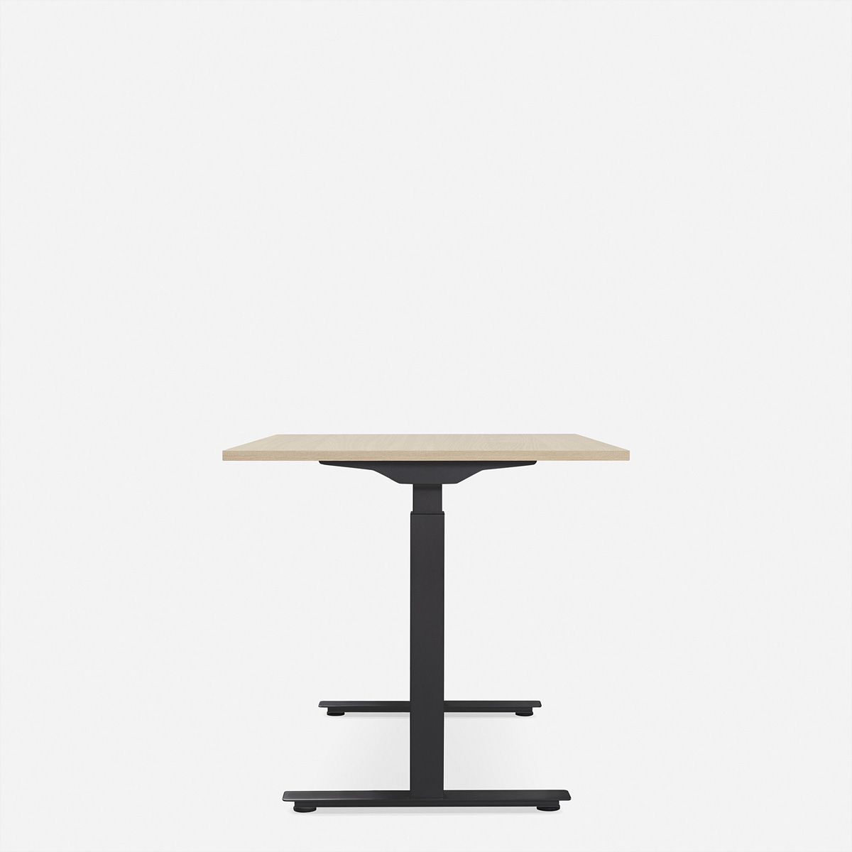 WRK21 Schreibtisch Smart 100 x 60 cm, Höhenverstellbar, Mandal Ahorn / Schwarz