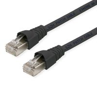 TELEGÄRTNER Patchkabel S/FTP, Cat.6A, LSOH, schwarz, 2 m