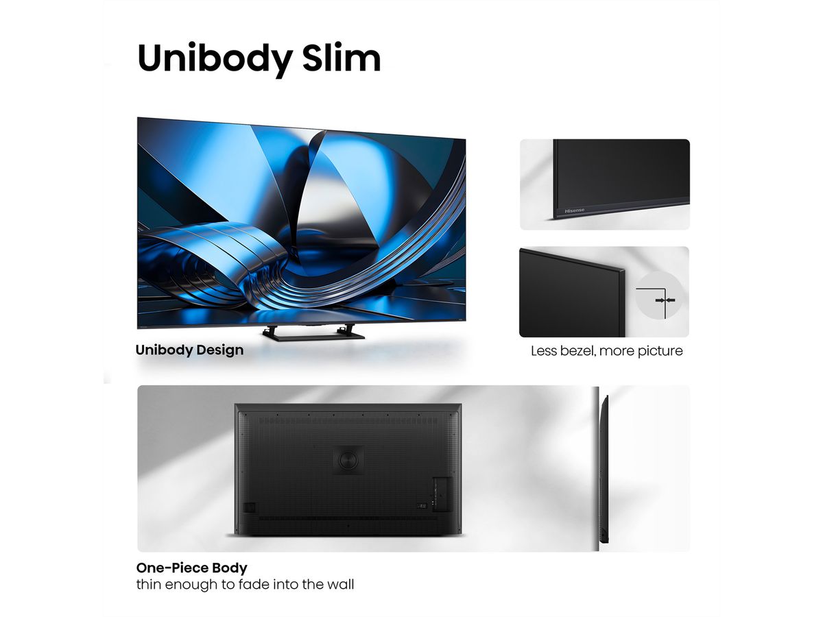 Hisense TV 75U7DSE 75", Mini-LED 4K, 144Hz, 1400 Nits