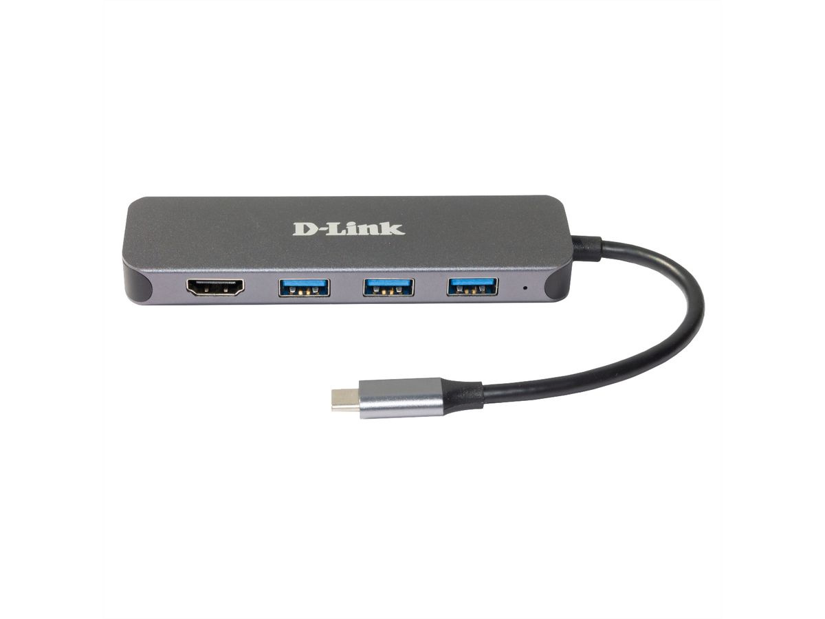 D-Link DUB-2333 5-in-1 USB-C Hub mit HDMI/Power Delivery