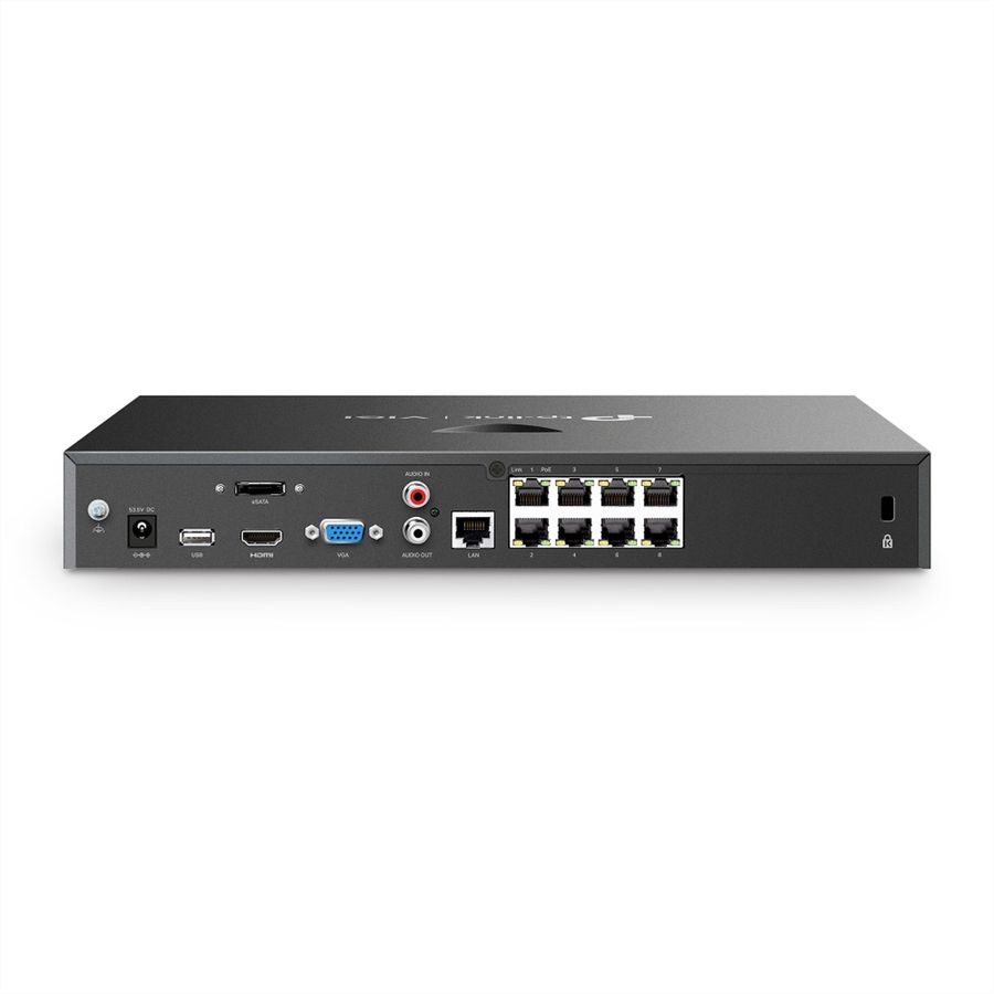 TP-Link NVR2008H-8MP NVR Enregistreur vidéo en réseau 8-CH, 8x PoE