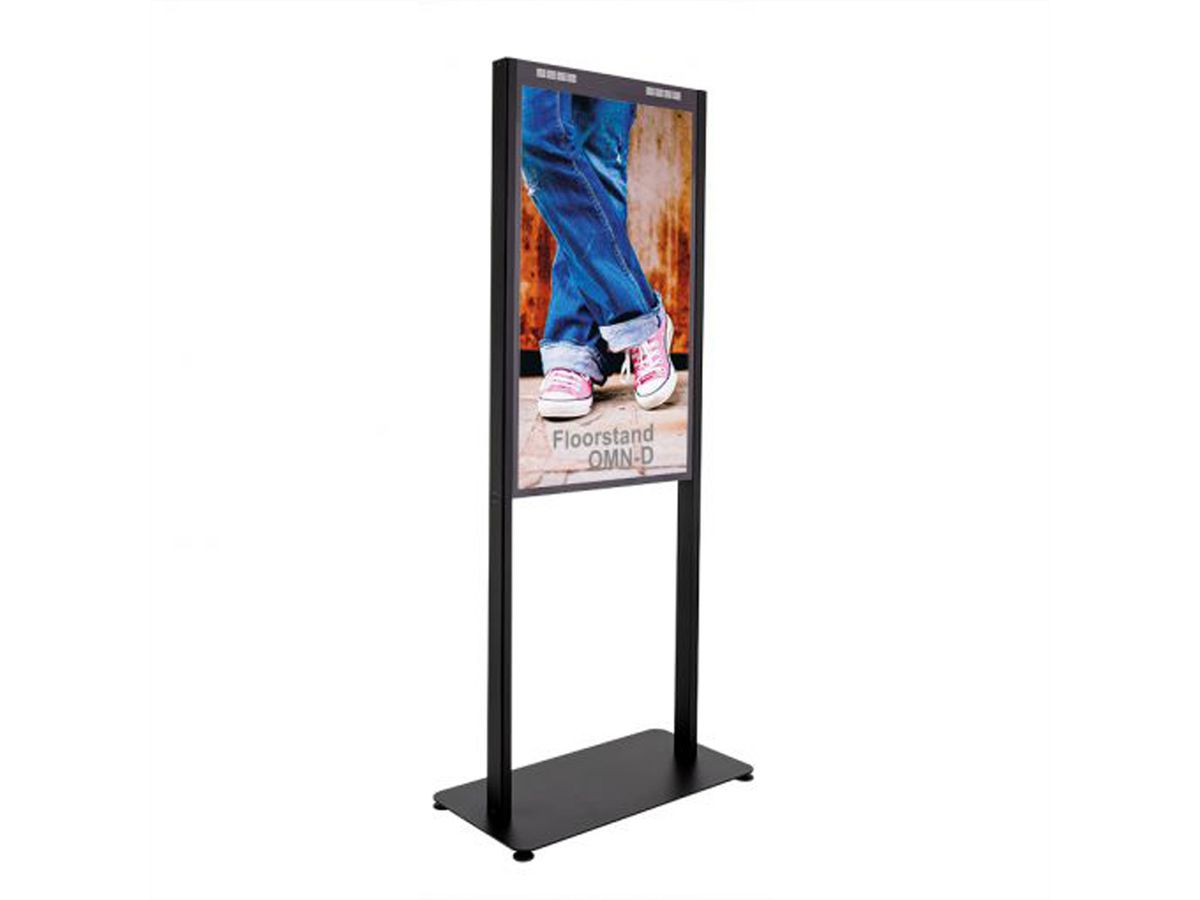 Hagor Floorstand OM46N-D, displayspezifisches Standsystem für Samsung OM46N-D