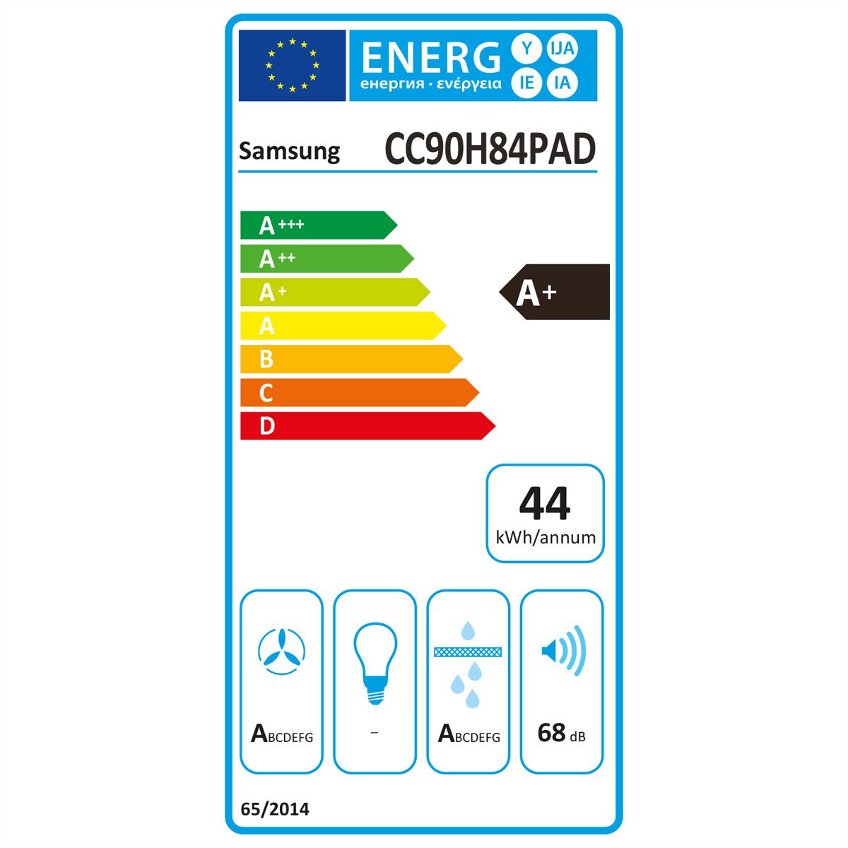 Samsung Table de cuisson avec tirage à la terre intégré 80 cm, FlexZone, 720m³/h,  A+