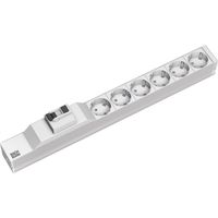 BACHMANN 19" 1U 6xCEE7/3 1xFI courant 2,0m CEE7/7