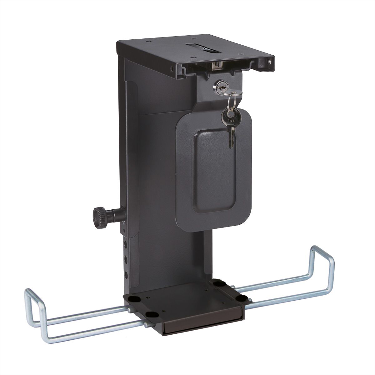 ROLINE Slim/Mini-PC-Halterung, abschliessbar, schwarz, bis 10 kg