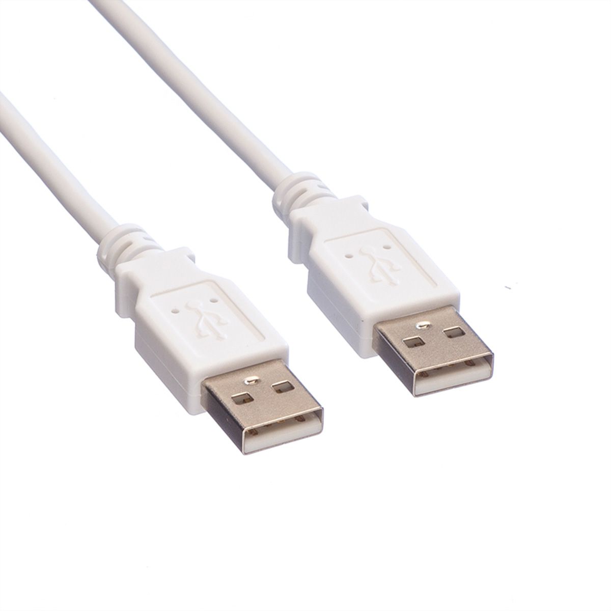 VALUE Câble USB 2.0 Type A-A, blanc, 0,8 m