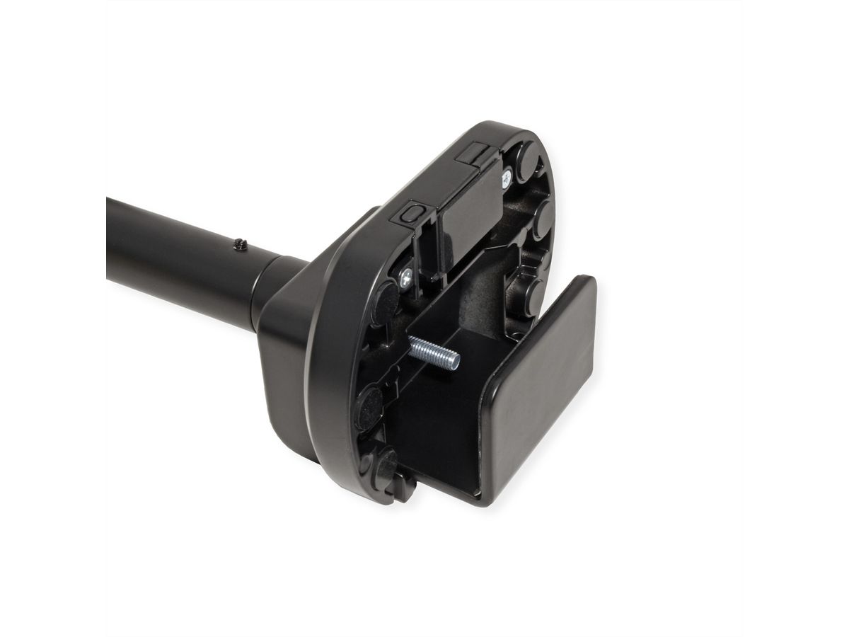 ROLINE Schwerlast-LCD-Arm, Trägerstange, 4 Gelenke, Tischmontage, bis 27 kg, schwarz