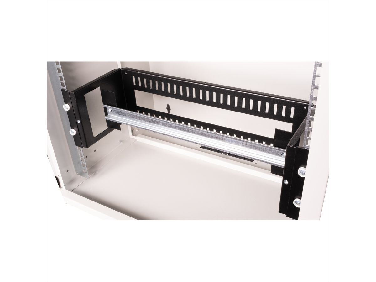 ROLINE 19" Support rail DIN 3U, 133x482x123 HxLxP
