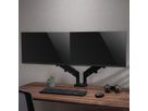 VALUE LCD-Doppelarm, Tischmontage, Platzsparend, Springfeder, 6 Gelenke, 17-32 Zoll, bis 2x 9 kg