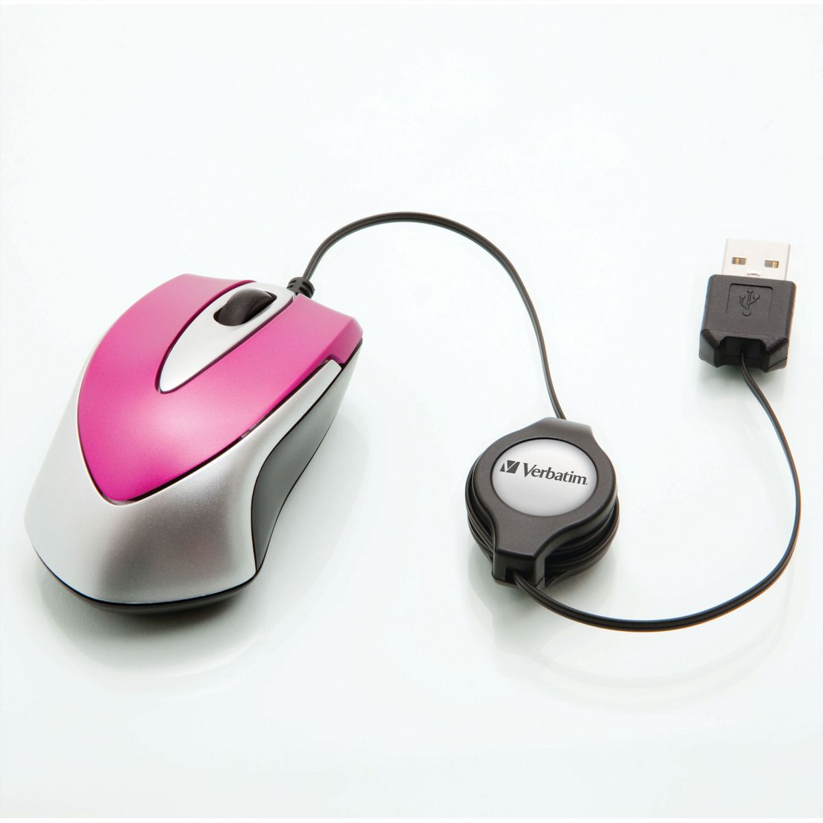 Verbatim Go Mini Travel Mouse Pink