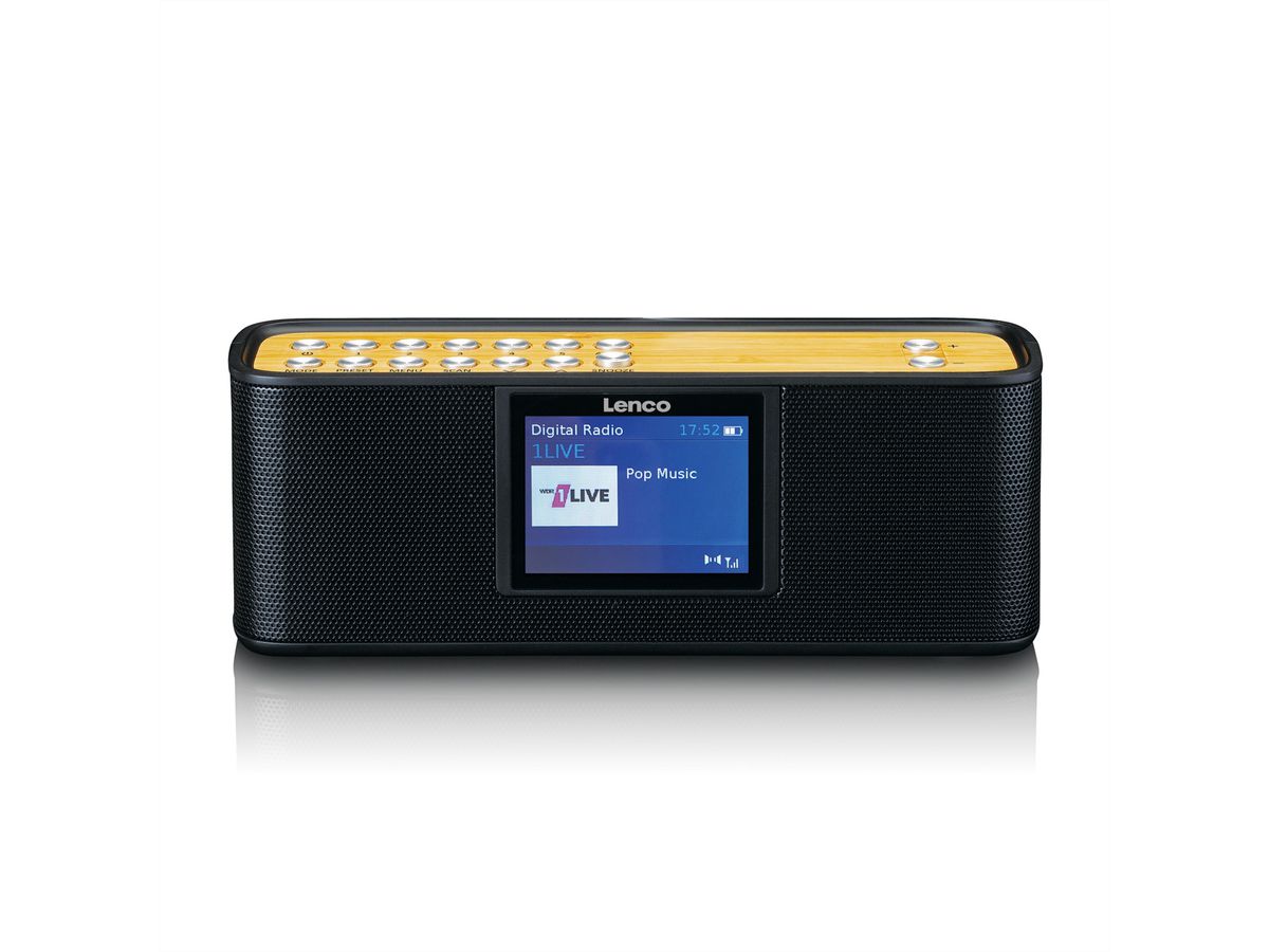 Lenco DAB+ Radio PDR-045BK , noir