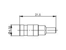 TELEGÄRTNER Prise SMB pour RG-316/U, plaqué or Connexion à souder/à sertir