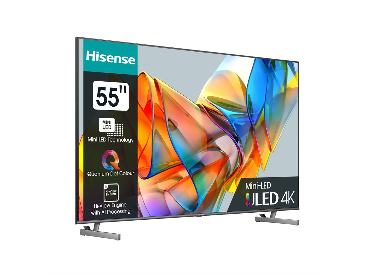 Hisense TV 55U6KQ, 55", ULED 4K, Mini LED, 600 Nit, 60 Hz