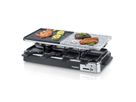 Melissa Raclette 16300027 schwarz, 8 Personen, Halbsteinplatte 1200-1400W