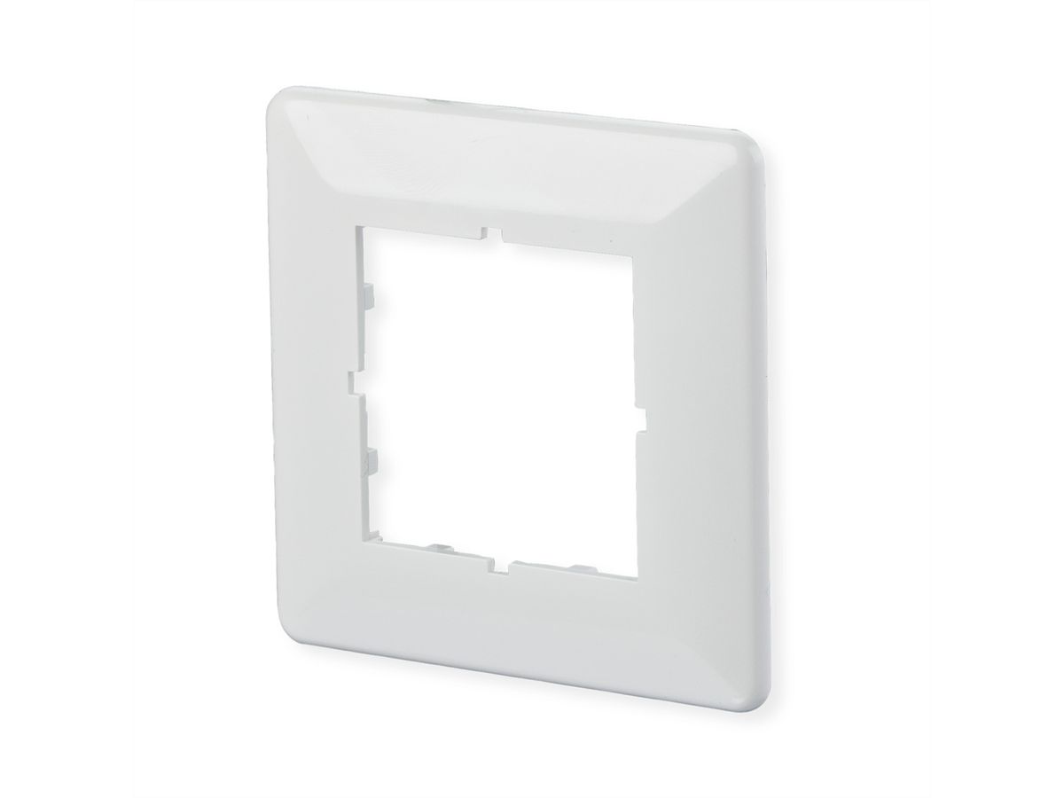 METZ CONNECT Plaque de recouvrement 80 x 80 mm blanc pur, E-DAT C6