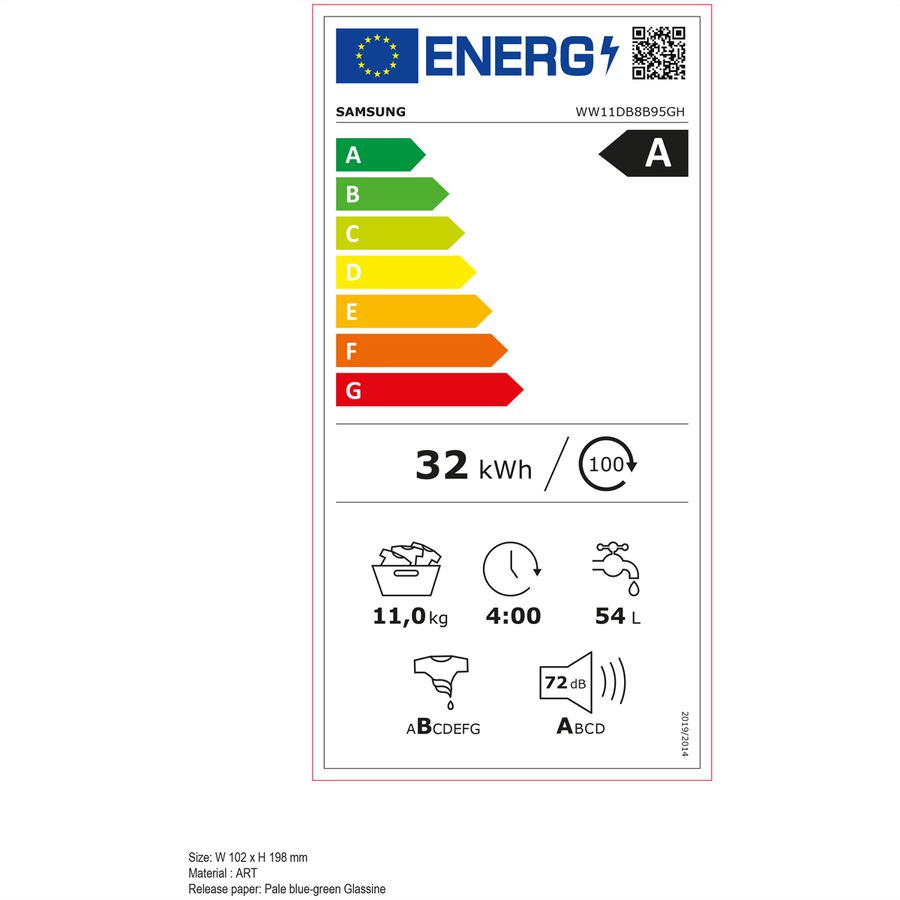 Samsung lave-linge WW8400 11kg, AI EcobubbleTM