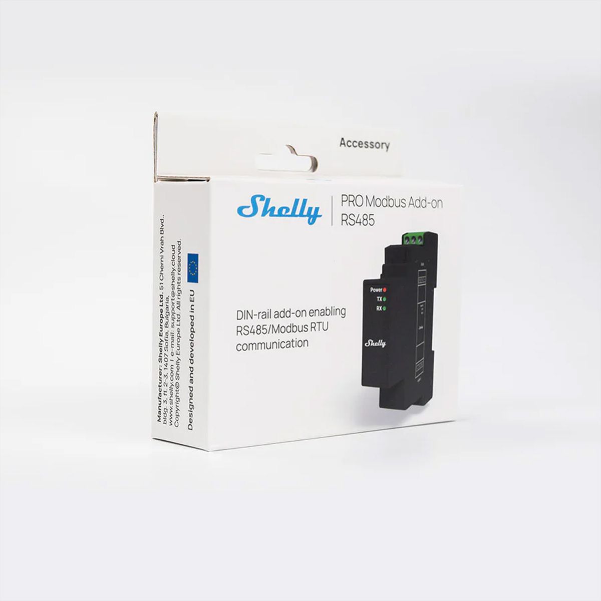 Shelly module Modbus RS485,  noir