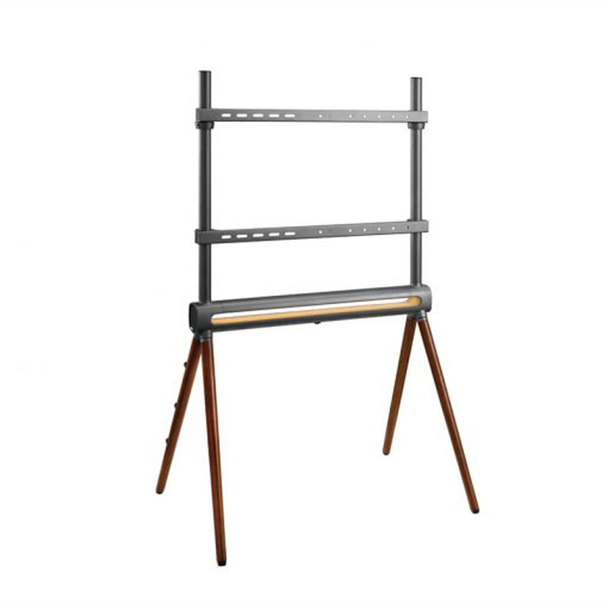 Hagor Système de stand Elia Studio Shine Wood, système de stand autonome, noir/gris
