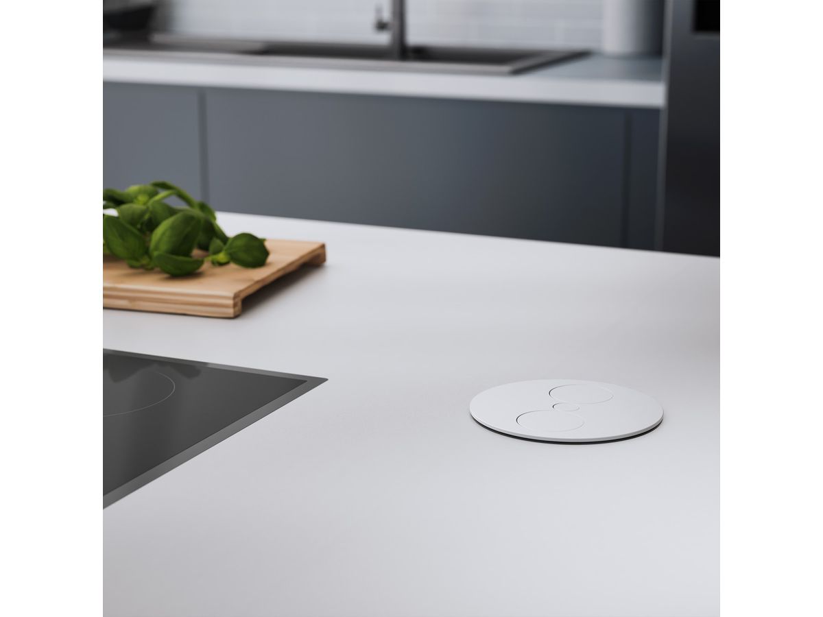 BACHMANN TWIST 2xUTE 2,0m AEH weiss 30GE seidenmatt