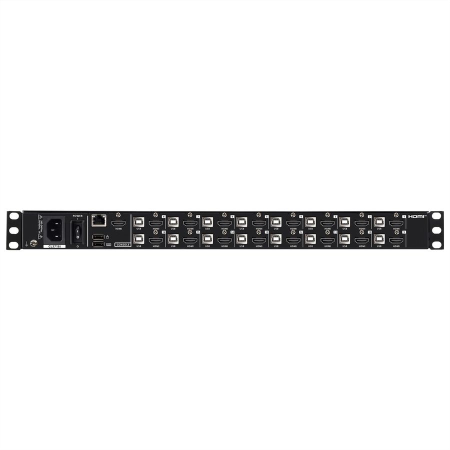ATEN CL3716iNW D 16-Port USB HDMI LCD KVM Konsole, DE-Layout