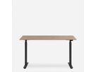 WRK21 Schreibtisch Smart 140 x 80 cm, Höhenverstellbar, Kendal Eiche / Schwarz