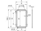 Unité enfichable de type cadre SCHROFF, panneau arrière, découpe pour connecteurs multiples, 3 U, 42 HP