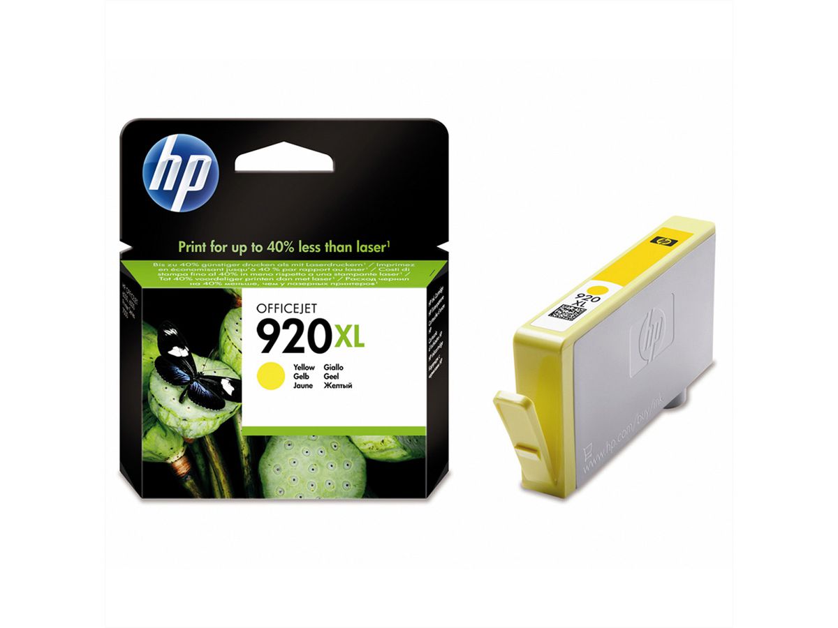 HP CD974AE, Nr. 920XL, cartouche, jaune pour HP-OfficeJet Pro 6000 / 6500