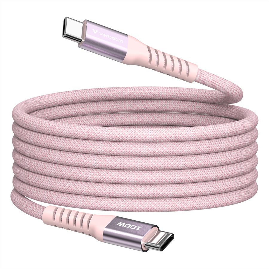 Verbatim Magnetic Cable USB-C 100W Pink