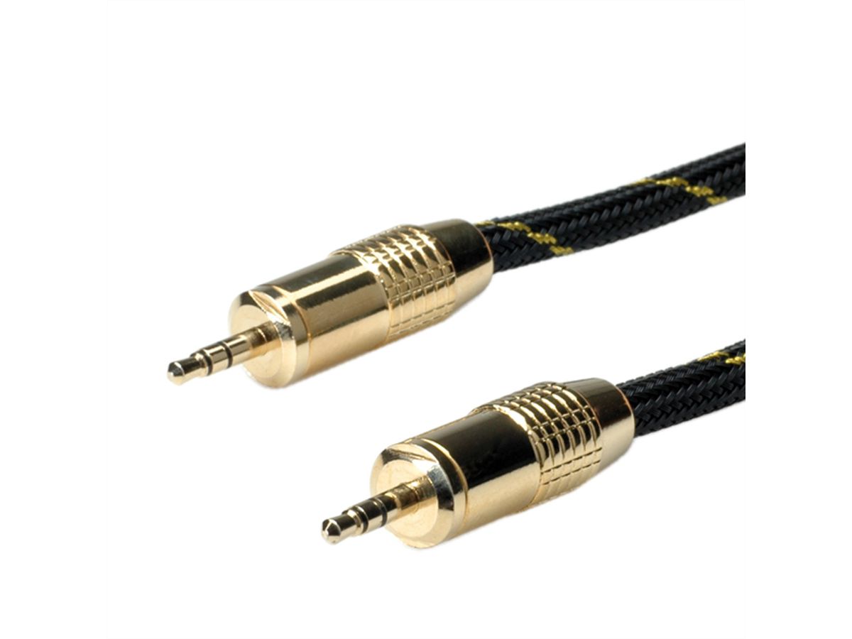 ROLINE GOLD 3,5mm Audio-Verbindungskabel ST/ST, 2,5 m