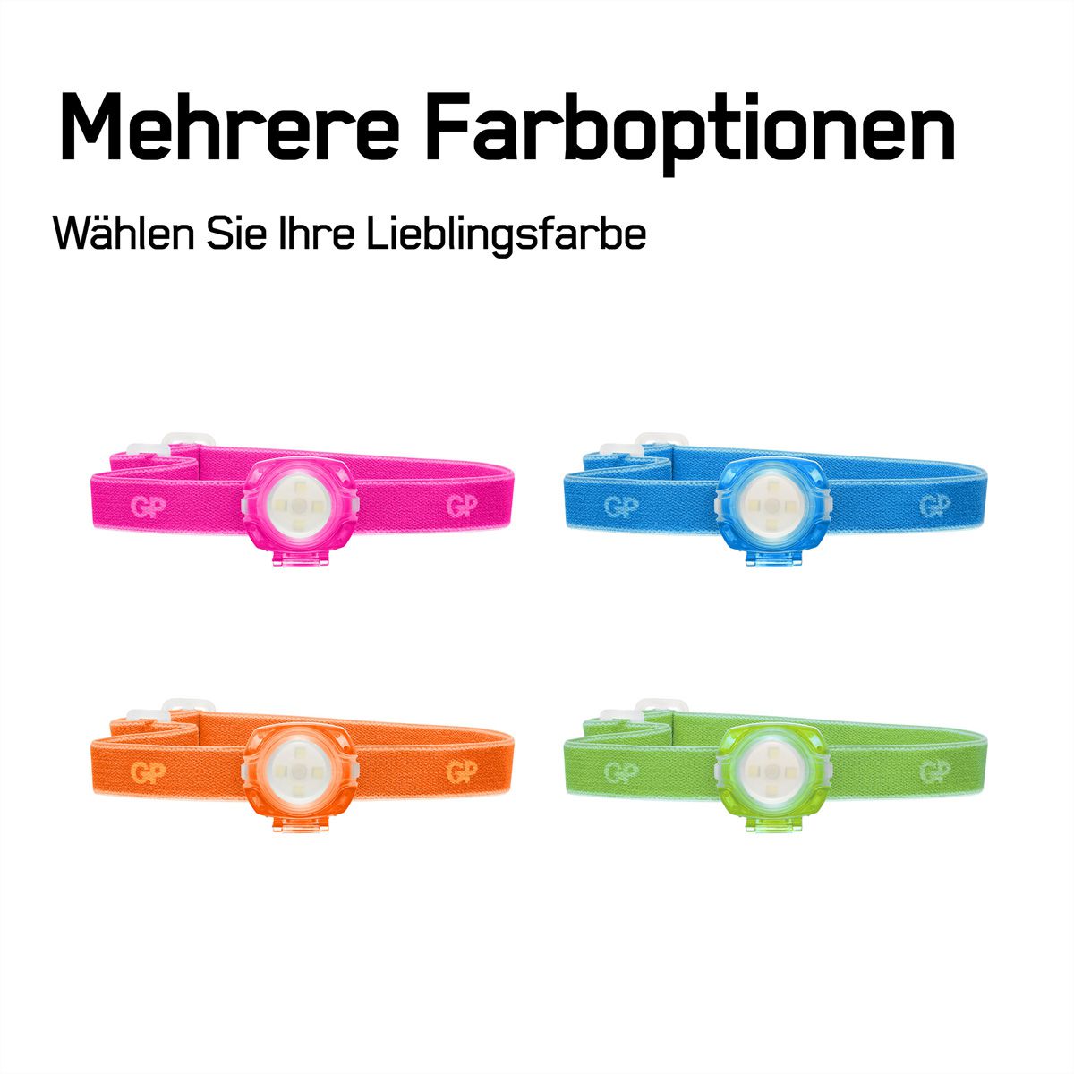 GP Discovery lampe frontale Kids bleu, 40lm