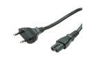 VALUE Netzkabel Euro-Flachstecker auf C7, 2polig, schwarz, 1,8 m