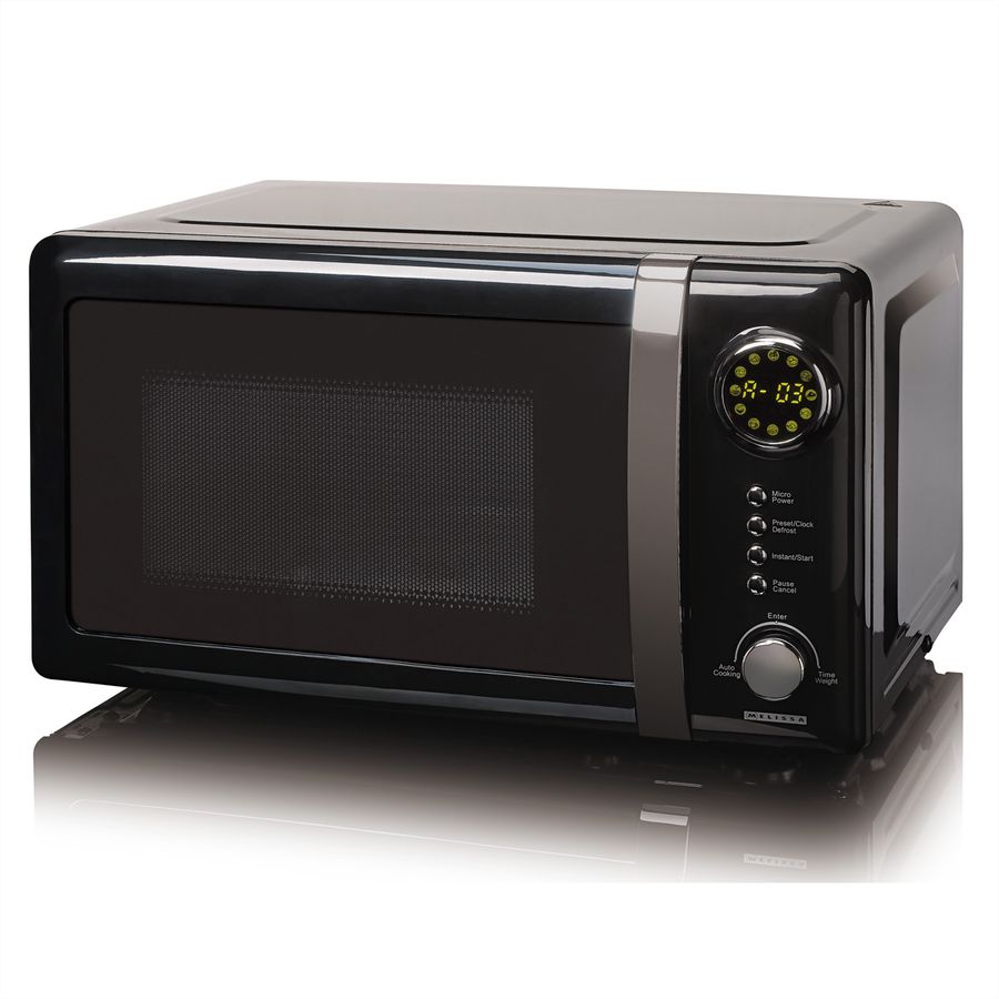 Melissa Mikrowelle 16330132, schwarz, 700W, 20L