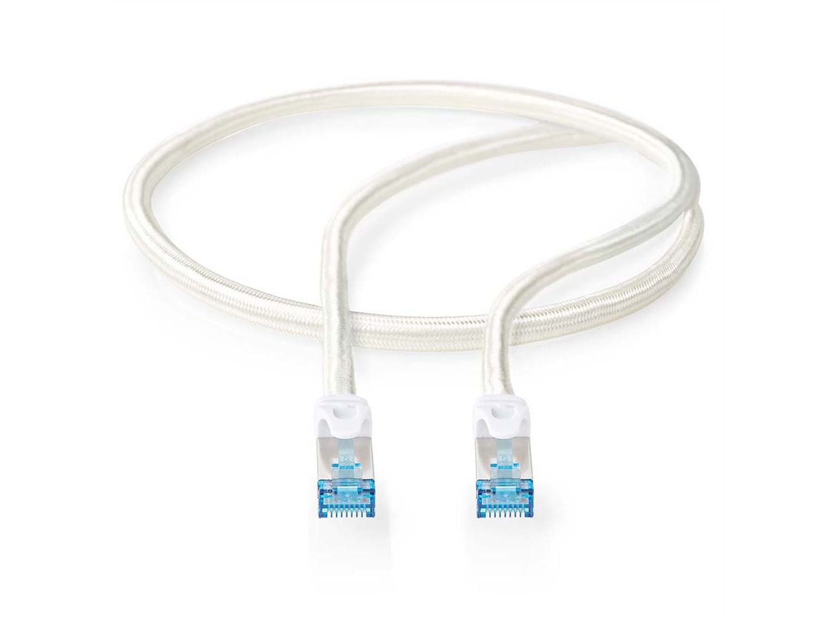 Nedis Cordon réseau S/FTP Cat.6A, blanc, 10m
