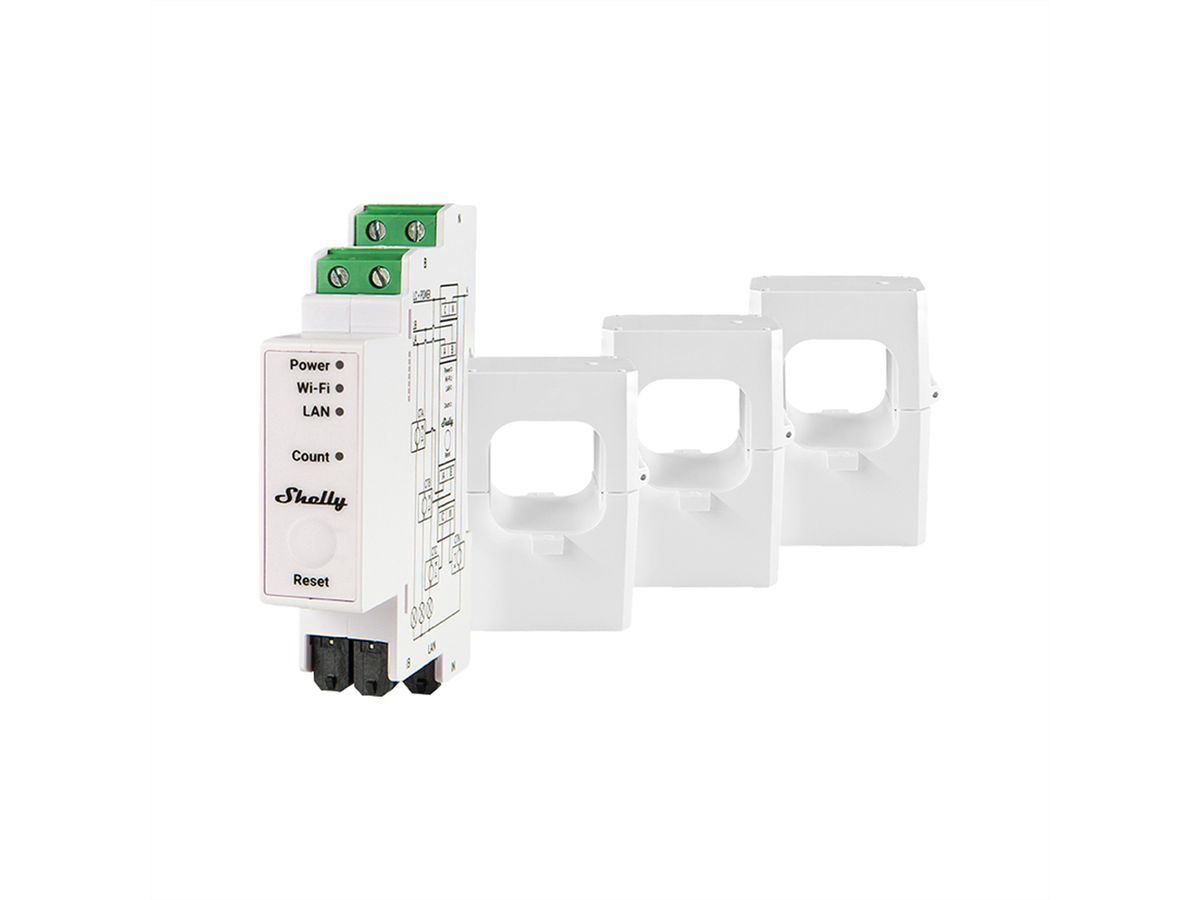 Shelly Energiemessgerät PRO 3EM 400А