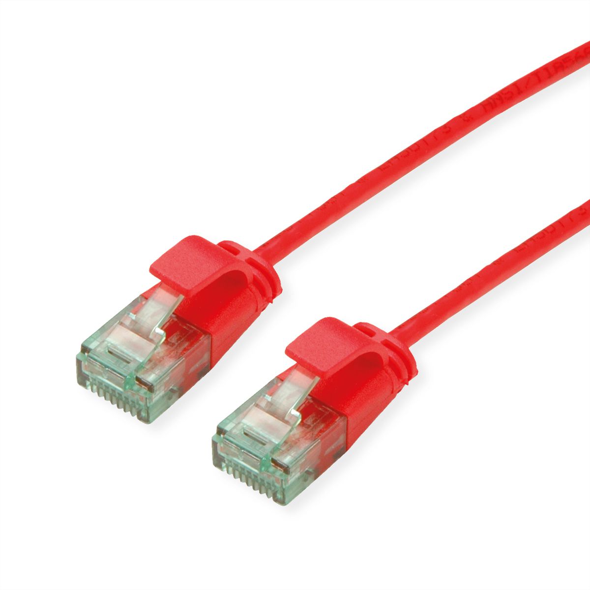 ROLINE RM Cordon Data Center UTP Cat.6A (Classe EA), slim, rouge, 2 m