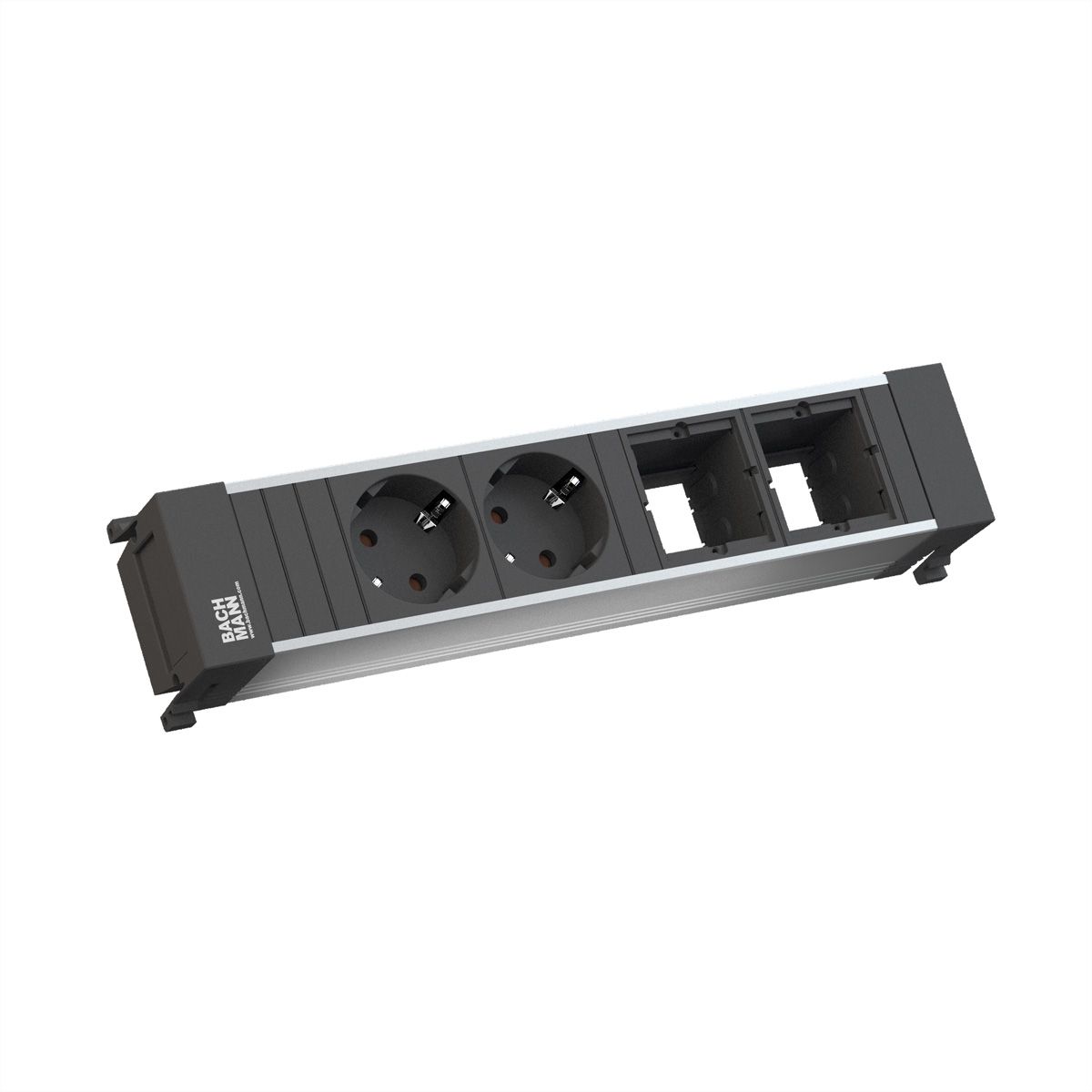 BACHMANN POWER FRAME Medium 2x Schutzkontakt 2x ABD